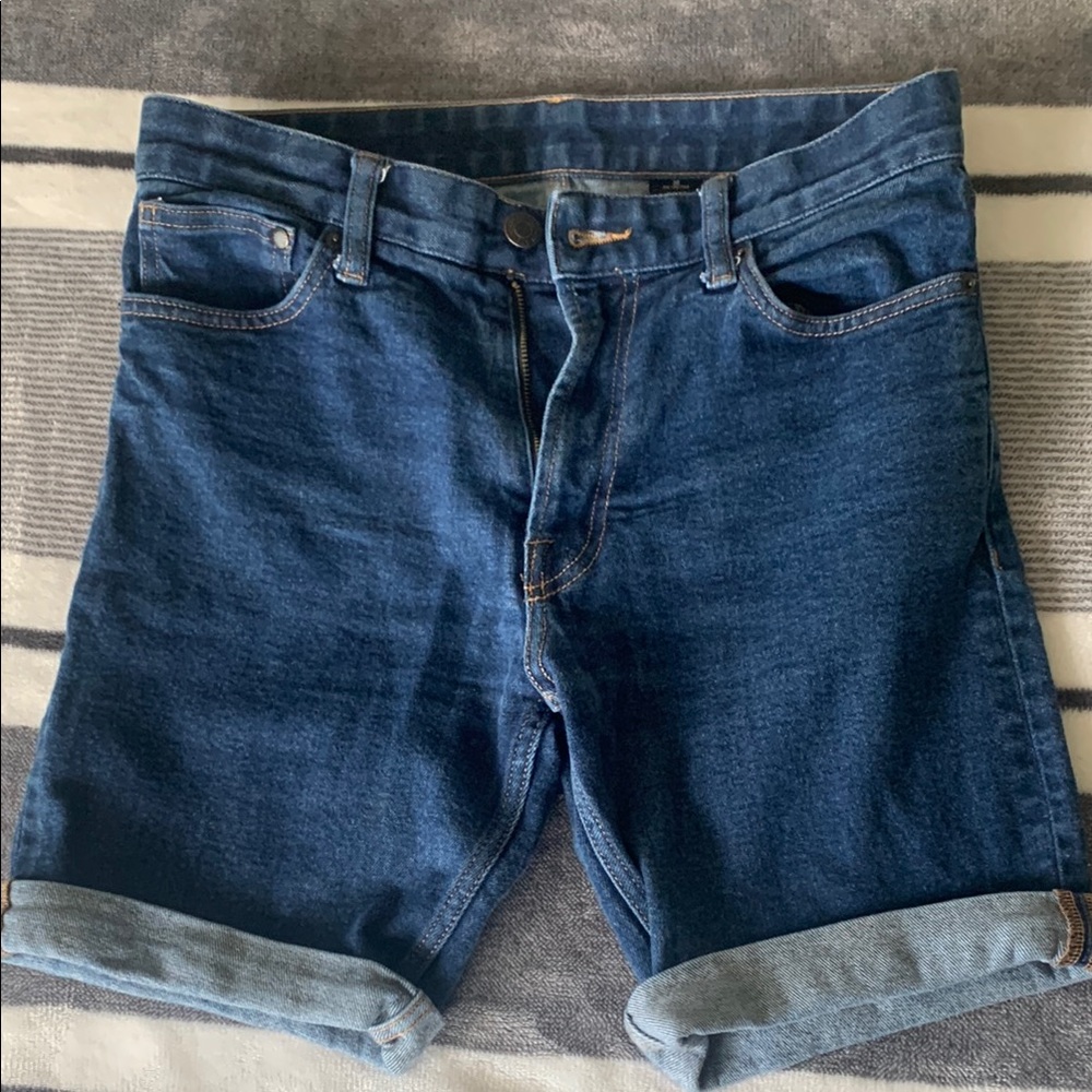 Classic Blue Denim Jean Shorts - Size 30